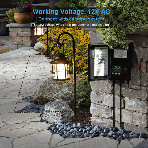 Pathway with Awesome Four Pack Low Voltage Outdoor Hanging Path Lights Kit Warm White Led Metal Shepherd Hook Lights.