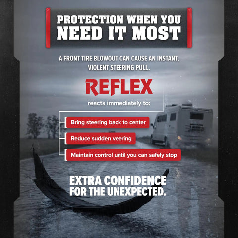 Reflex Steering Stabilizer For Vans And Class C Motorhomes Keeps Your Ride Smooth And Confident Tames Road Wander