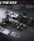 Fast RC Truck For Adults Upgradable To 56 MPH 4x4 Off Road All Terrain Beefy Monster 2.4 GHz RTR 1 To 16 Remote Control Car kit contents