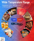 Fast Read Meat Thermometer For Grill Masters And Home Cooks, 1.2 Second Read, Plus Or Minus 1 F Accuracy, temperature range -58 F to 572 F