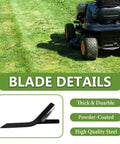 Beefed Up High Lift Mower Blades Set 3 Pack For Scag Tiger Cub Wildcat Turf Tiger And John Deere Walk Behind Mowers With 36 And 52 Inch Decks