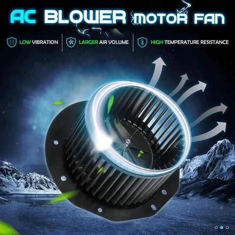 Beefy AC Heater Blower Motor With Fan for Ford F-Series Trucks 1987 1996 F-150 Bronco 1987 1997 F-250 F-350 Replacement Part