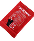 Red storage bag for 8 Pack Fire Blankets 1m x 1m Fiberglass For Home Kitchen And Camping Emergency Fire Blankets