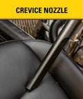 Crevice nozzle close-up on Beast Mode Suction 4 Peak HP Shop Vacuum Wet Dry 5 Gallon With Stainless Steel Drum 85 CFM Power