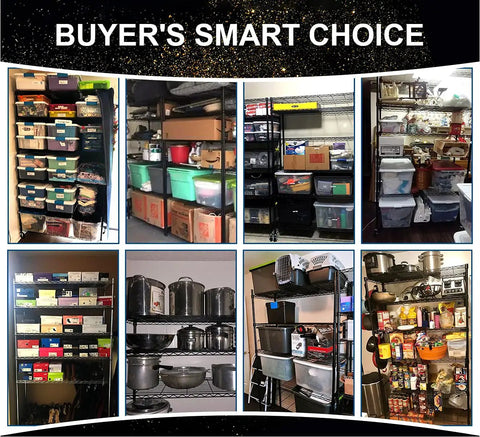 Six Tier Heavy Duty Metal Wire Shelving With Smooth Casters And Nsf Certification That Handles 2100 Pounds Without Breaking A Sweat Turning Cluttered Pantries And Messy Garages Into Pristine Storage Zones On Autopilot