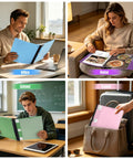 Four Pack 1 Inch 3 Ring Binders With 360 Degree Foldable Design Rotatable Covers In Blue Purple Olive Green And Pink Perfect For School Or Office Organization Notes And Projects