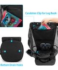 XL Mesh Scuba Diving Bag Backpack For Fins Mask Wetsuit Snorkeling Gear, Large Empty Bag with compartments and drain holes