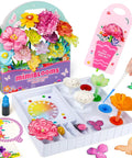 Paper Flowers Science Kit For Kids Ages 6 To 11 With Petals, Stems, Dye Tablets, Droppers, And Easy Instructions For Color Mixing And Capillary Action Learn Hands On STEM Fun.