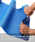 Hand pulling Blue Non Slip Foam Rubber Drawer Liner For Tool Boxes And Drawers, Easy Cut With Textured Grip To Protect Tools
