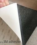Cuttable 3D Printer Heat Bed Build Surface With Premium Adhesive, 4 Pack, showing 3M adhesive backing being peeled