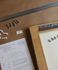 Heavy Duty Z Clip French Cleat System 18 Inch 10 Pairs Beefy Wall Mount Kit with screws and instructions on a wooden board