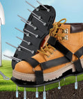 Lawn Aerator Shoes Upgrade 2.4-Inch Heavy Duty Spike Aeration Shoes With Adjustable Hook And Loop Straps One Size Fits All