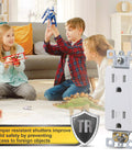 20 Amp Tamper Resistant Outlet 125V Decorator Duplex Receptacle 10 Pack White Commercial Grade UL Listed, safe for homes.