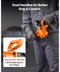 Close-up of the One Inch Pneumatic Impact Wrench Equipped With Twin Hammer Action with dual ergonomic handles for enhanced grip.