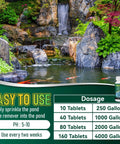 Pro Pond Muck Reducer For Fish Ponds Baths And Fountains No Fuss Easy And Efficient Deep Clean With 500 Tablets 500g