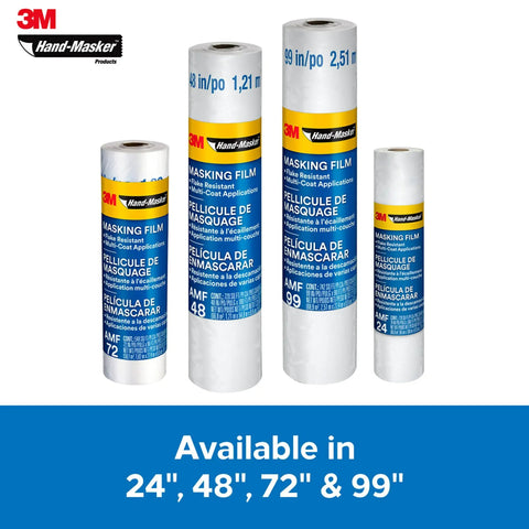 Pro Grade Masking Film For Indoor And Outdoor Use 72 Inch By 90 Foot Roll With Static Cling Keeps Film In Place No Mess
