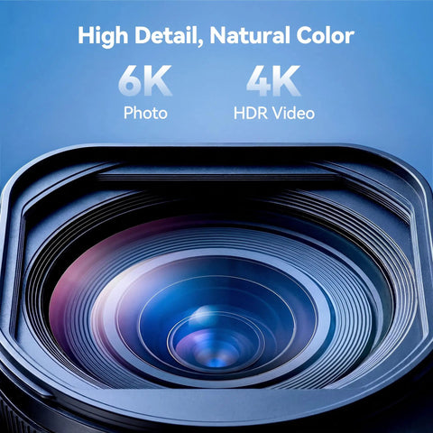 Close-up of F11PRO 2 Drone With 6K Camera And 3 Axis Gimbal Stabilizer lens, showcasing high detail and natural color capabilities.