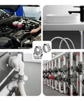 50Pcs 8.8-10.5mm Single Ear Hose Clamps 304 Stainless Steel Heavy Duty Adjustable Cinch Crimp Rings for automotive plumbing