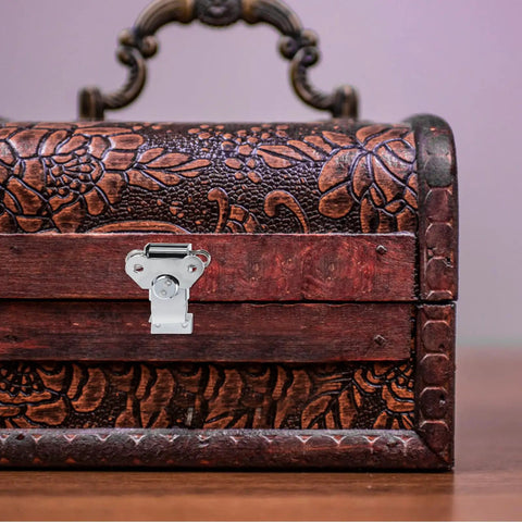 Spring Loaded Stainless Steel Butterfly Latches For Wooden Boxes Decorative Draw Latches With Silver Finish on wooden box