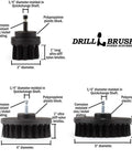 Ultra Stiff Drill Powered Cleaning Brush Set For Serious BBQ Grill Degreasing And Heavy Duty Paint Stripping Zero Wire Headache with various brush sizes.
