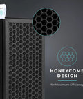 Top Notch Cabin Air Filter For Tesla Model 3 And Model Y With H13 HEPA Activated Carbon Filtration, honeycomb design detail