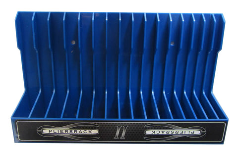 Blue Pliers Rack Organizer For Pegboard And Toolbox Drawer Holds 16 Sets Of Pliers From Regular To Small Keeps Spring Loaded Pliers Closed Tilt Feature For Easy Access Perfect Pliers Storage And Tool Organization