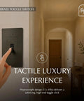 Superb Quality Solid Brass Antique Toggle Dimmer Switch With Top Shelf Wall Plate Vintage Light Cover with hand gesture.