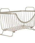 Large Stackable Wire Baskets For Pantry And Kitchen Counter Organizer, Space Saving Stacking Fruit Basket, Satin Nickel Finish
