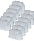 12-Pack Replacement Charcoal Water Filters For All Coffee Makers Compatible With Cuisinart Machines arranged in a grid format.