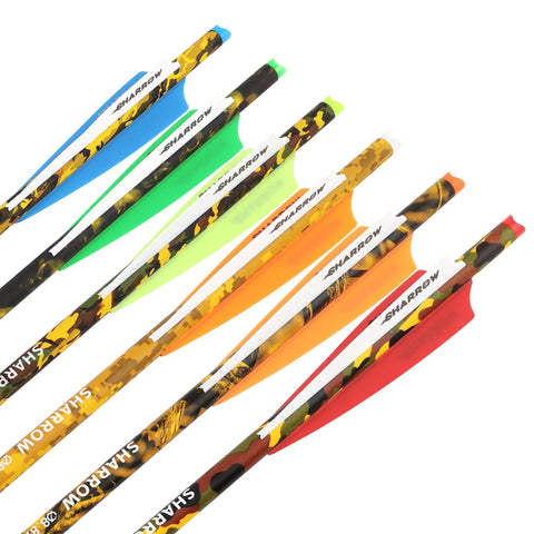 Go-To Pro Grade Carbon Crossbow Arrows 16 17 18 20 22 Inch With Screw-In Broadheads Camouflage Shafts for Hunting