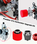 Beefed Up VM22 Carburetor Kit Upgrade For Predator 212 and 196cc 224cc Engines Non Hemi with main jets and air filters displayed