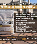 Titanium Gray Heavy Duty Polymeric Sand For Patio Paver Joints And Stone Gaps Featuring Ceramic Flex Technology Killer Stability 10 Pound Bag.