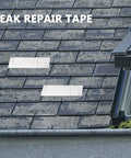 Heavy Duty Waterproof Butyl Tape 10cm By 5m Self Adhesive Aluminum Foil Sealant Tape for roof leak repair, visible on roof tiles.