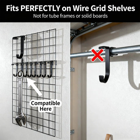 Heavy Duty Bike Hooks Set For Garage Storage Ceiling And Wall Mounts Holds Up To 50 Lbs Each 6 Pack Black Built Tough