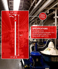 Kickass Chemical Resistant Drum Pump For 15 To 55 Gallon Barrels With Long Lift Suction Tube dimensions and specifications in industrial setting.