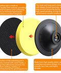 102 Pcs 40 To 800 Grit Angle Grinder Sanding Discs And Blocks 4 Inch With Upgraded Hook And Loop Backing Pad components