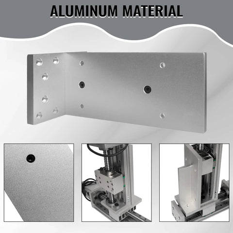 ZBX80B Slide Vertical CNC Linear Stage Motion Actuator Connection Module Platform Connector Board, aluminum, rust resistant