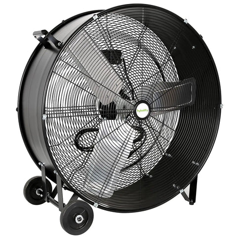 30 Inch Beastly High Velocity Drum Fan For Industrial Workshops And Warehouses 2 Speed Heavy Duty Commercial Floor Fan with wheels