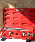 Open case of PEX Expander Tool Kit With 1/2 Inch, 3/4 Inch And 1 Inch Expansion Heads For Uponor ProPex Expansion Sleeves