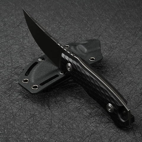 Fixed Blade Knife With 14C28N Stainless Steel, Beefy Tactical EDC For Outdoor Camping And Survival, Includes Kydex Sheath, side view