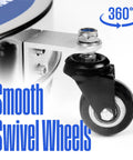 16.5 Inch Surface Cleaner Attachment For Pressure Washers Stainless Steel Up To 4400 PSI Quick Connect swivel wheels