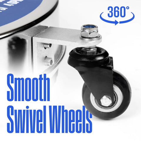 16.5 Inch Surface Cleaner Attachment For Pressure Washers Stainless Steel Up To 4400 PSI Quick Connect swivel wheels