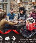 Always Keep Your Daily Grind Nice And Toasty With This Electric Coffee Mug Warmer Featuring Five Heat Settings Plus A Sleek Touch Pad Auto Shut Off Keeps Your Office Setup Secure.