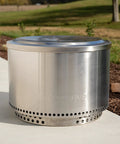 Yukon Lid Fire Pit Cover Premium 304 Stainless Steel Round Tabletop Accessory for Wood Burning and Camping outdoors