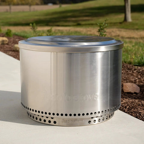 Yukon Lid Fire Pit Cover Premium 304 Stainless Steel Round Tabletop Accessory for Wood Burning and Camping outdoors