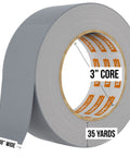 Heavy Duty Duct Tape 1.88 Inch By 35 Yards Waterproof 3 Pack For Home Improvement Office Wrapping Sealing Craft Projects And General Repairs