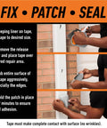 Clear Waterproof Patch And Seal Tape 4 Inch By 8 Foot Pack Of 4 for Permanent Weatherproof Seals on Leaks and Repairs demo
