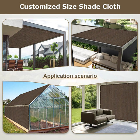 6x8 Ft Sun Shade Cloth With 95 Percent UV Protection HDPE Material Outdoor Shade Tarp With Grommets for patio and backyard