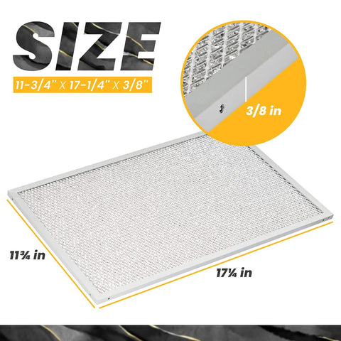 Aluminum range hood filter for 36 inch Broan Nutone hoods mesh grease replacement 11 3/4 in by 17 1/4 in by 3/8 in S99010300E