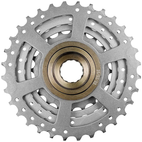 Close-up of 8 Speed Bike Freewheel 13 32T for Mountain Folding and Commuter Bikes Beefed Up Steel With Smooth Rotation